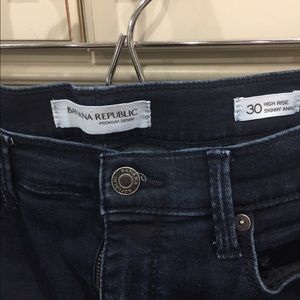 Banana republic skinny ankle high-rise jeans